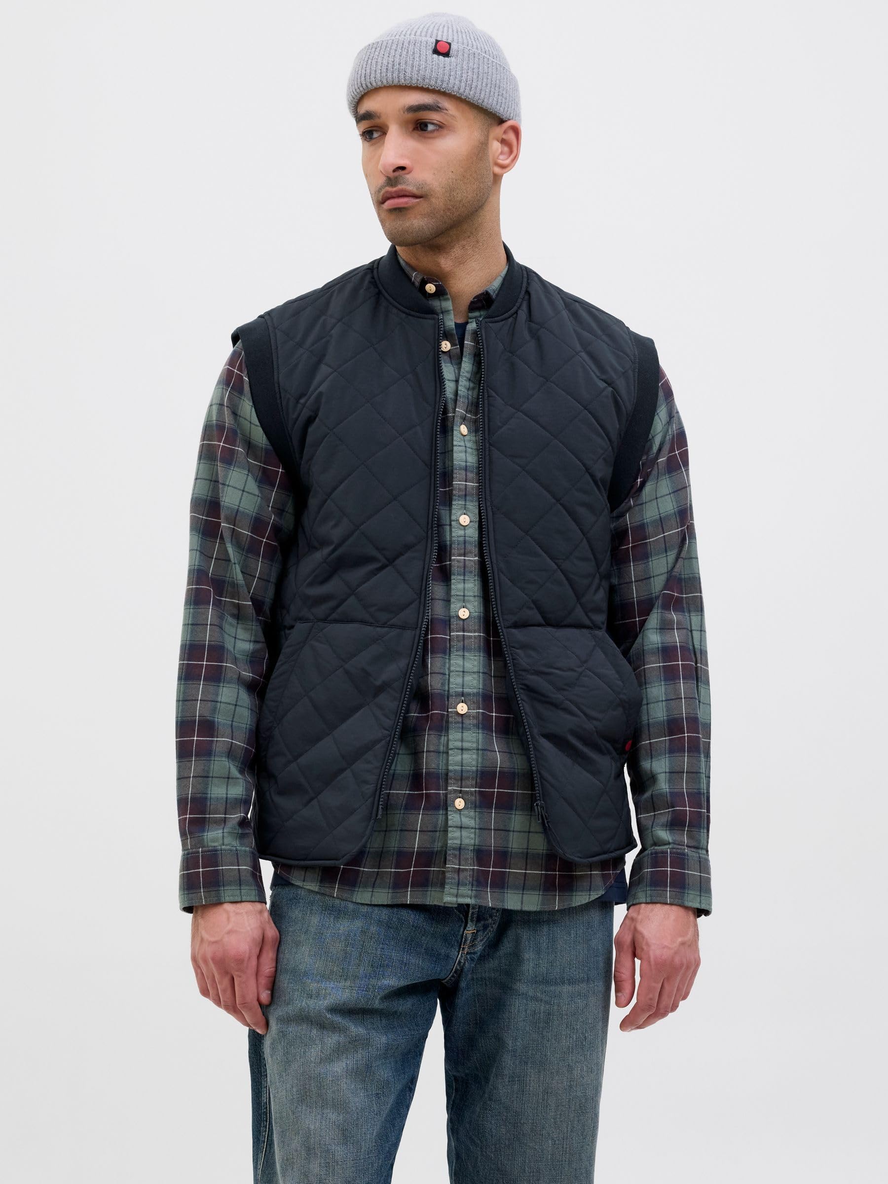 R.d.d. royal denim division Rddevo Quilt Vest Rddevo - Gilet trapuntato Uomo (Pacco da 1)