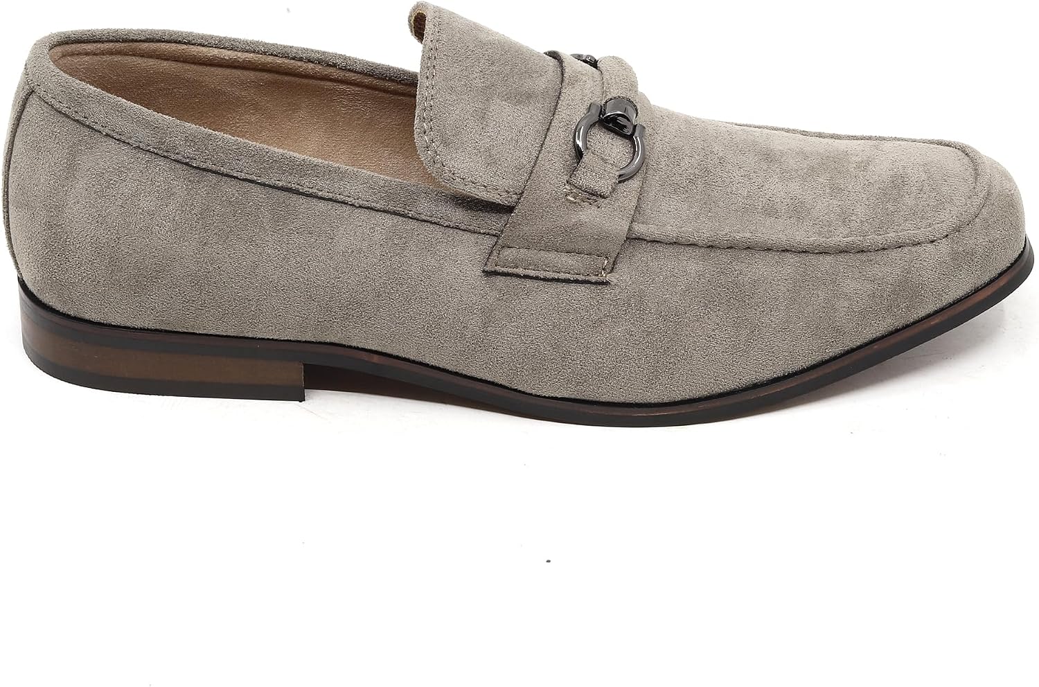 Metrocharm Men's Business Casual Style Loafers with Metal Bit, Slip-On Dress Shoes ARTHUR-03