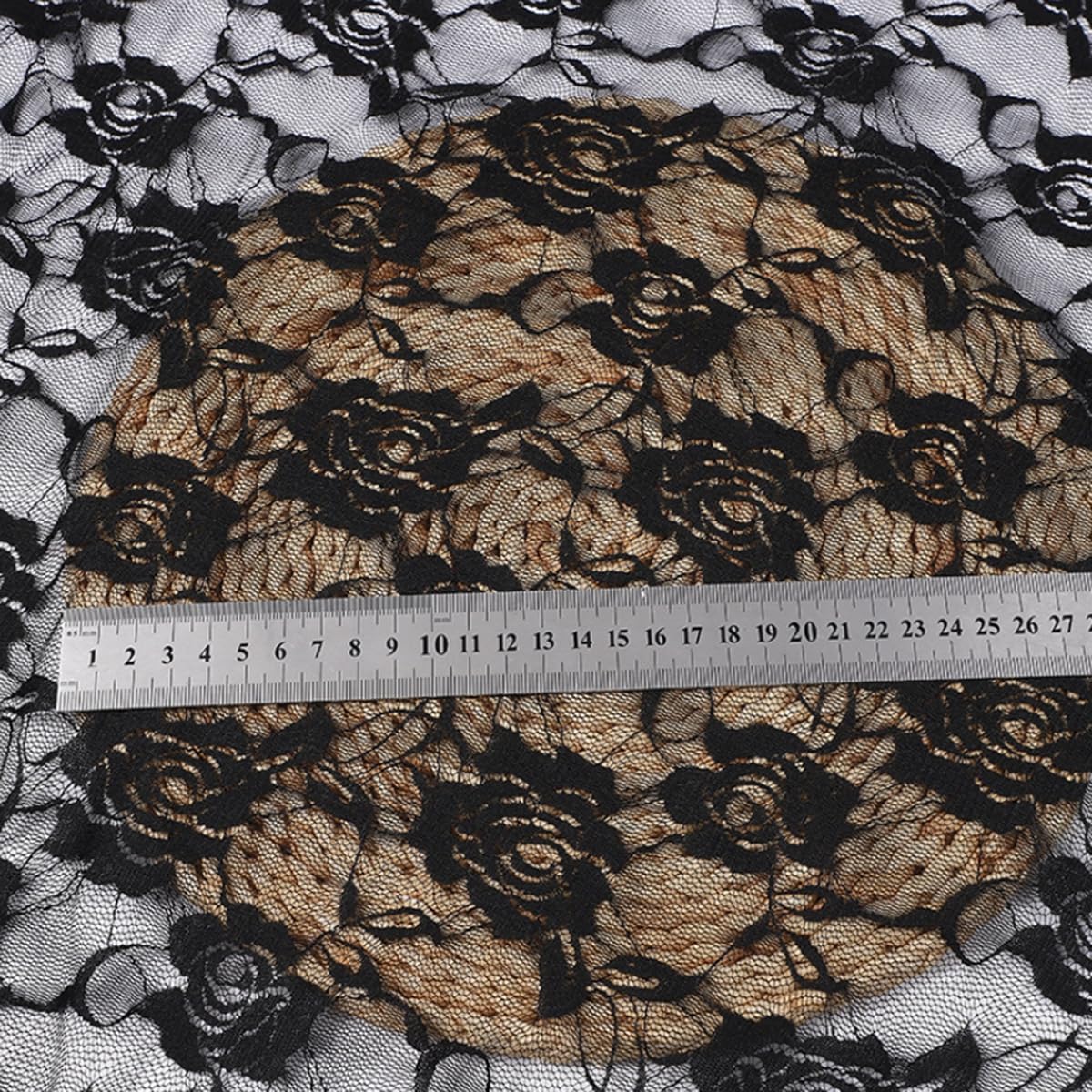 150 cm szerokości, materiał koronkowy w stylu vintage, róża, rozciągliwy, haftowany materiał kwiatowy, miękki kwiat, koronka, tiul, towar sprzedawany na metry, do szycia, odzieży, sukni