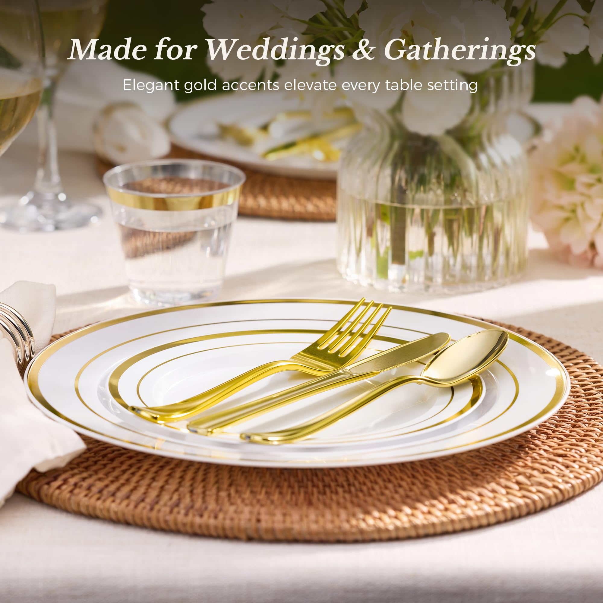 Gold Dinnerware Set for 100 Guests - 600 Piece -4 Gold Dinnerware Set for 100 Guests - 600 Piece -4
