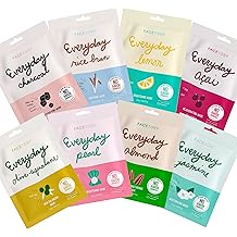 FACETORY K Beauty Face Mask Skin Care - EVERYDAY 8 COLLECTION Sheet Mask Set | Natural Premium Korean Face Mask For All Skin Types - No Sulfates No Parabens (8 pc)