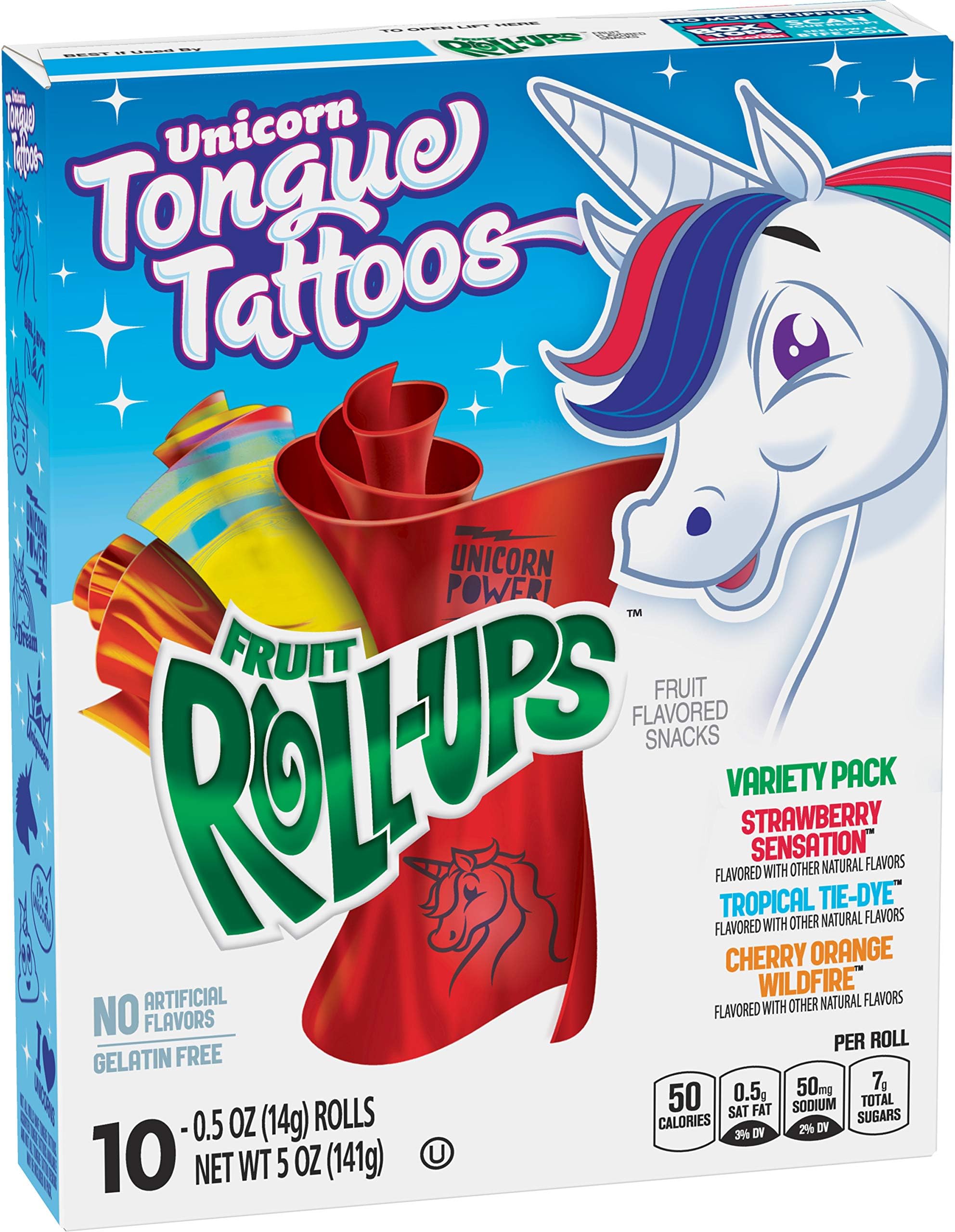 Betty Crocker Fruit Snacks, Fruit Roll-Ups, Variety Snack Pack, 5 oz