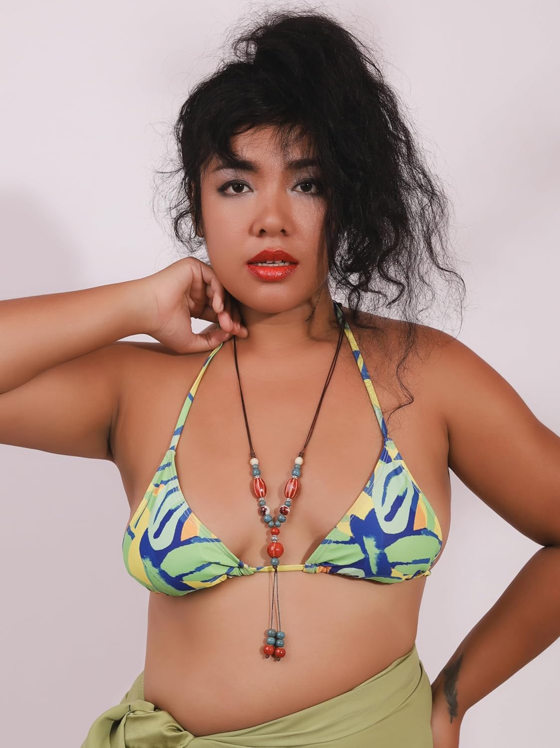 MINACHI Vintage Bohemian Ethnic Colorful Ceramic Bead Long Y Necklace, Hippie Boho Summer Fashion Jewelry Gift for Women - Image 7