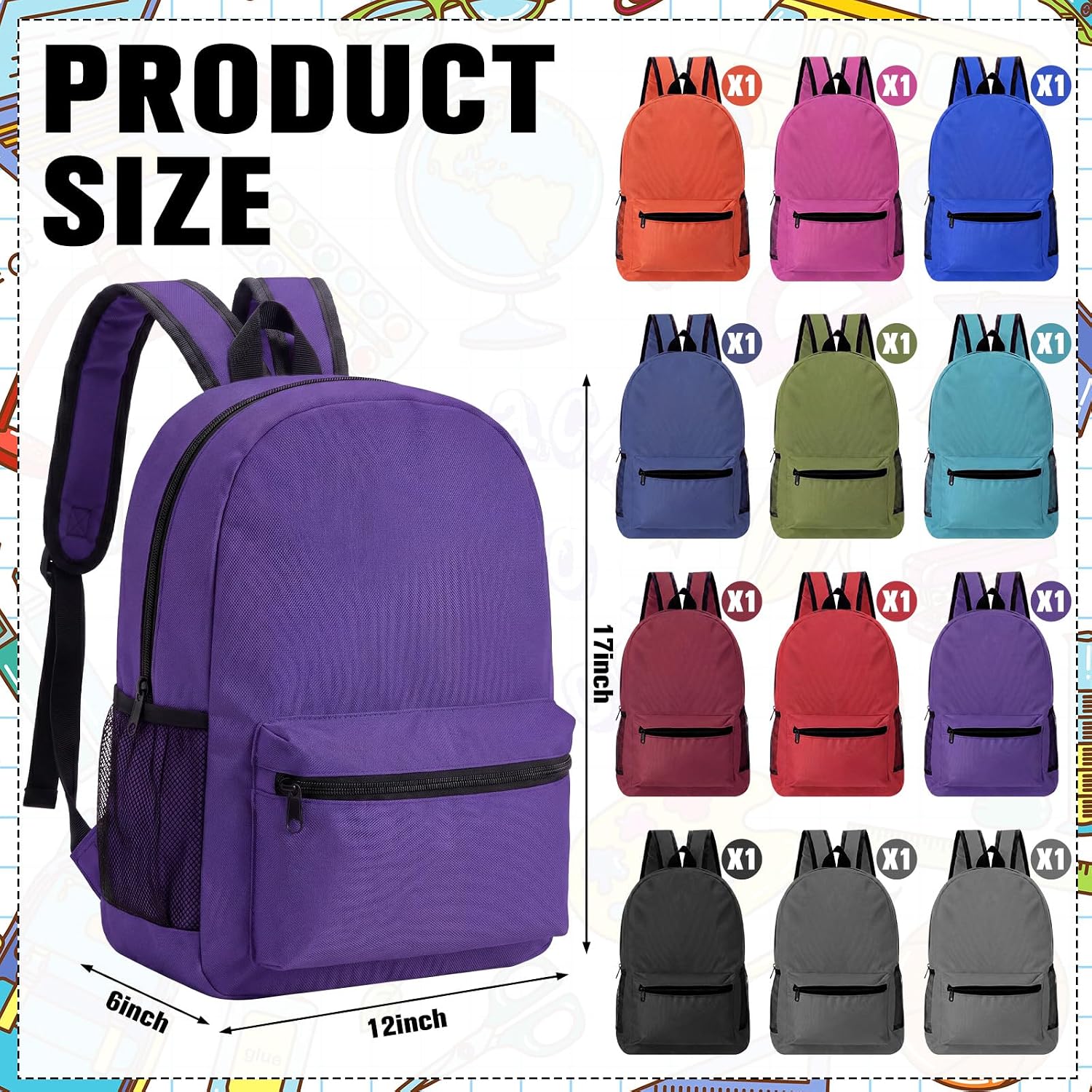 Harloon 17 inch Backpacks Bulk Lightweight Backpack image 3