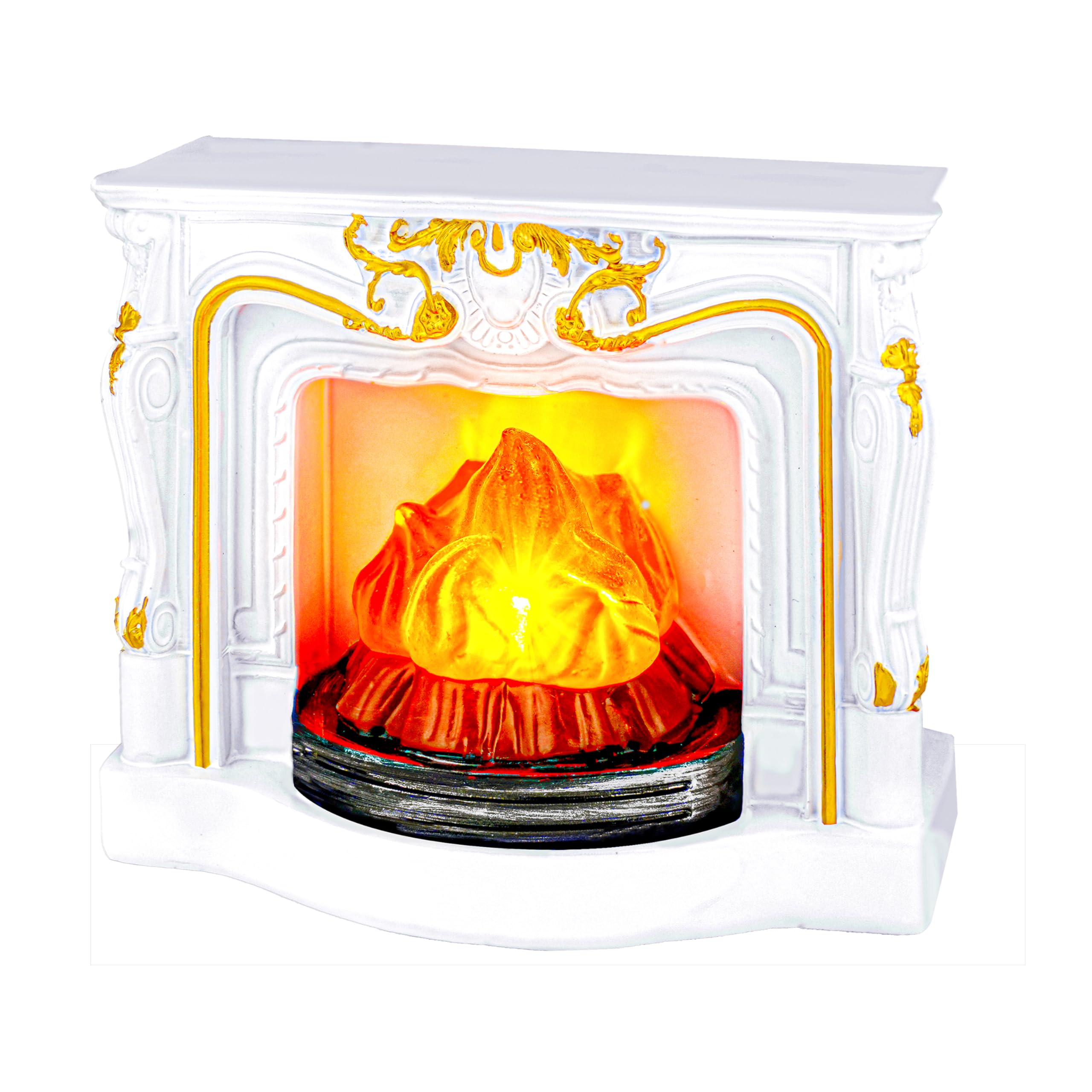 1: 12 Scale Mini House Furniture and Accessories White Miniature Fireplace Mini Resin Fireplace Mini Furniture for Mini House Decoration