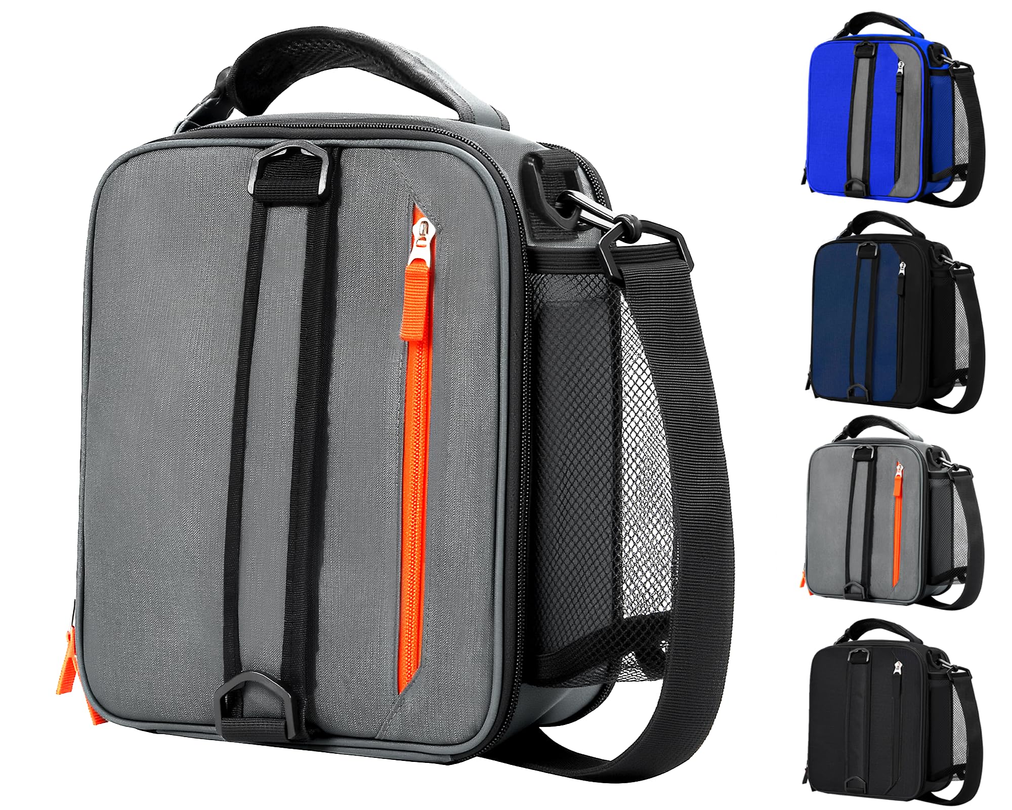 Expandable(18cans) Lunch Box Insulated Lunch bag for Men Kids Boys Teens Adult Portable Stylish Small Lunchbox With Shoulder Strap for Working Office school Picnic