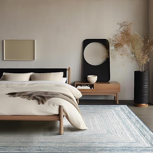 Miniatura 83 de Phantoscope Vintage Collection - Alfombra de área de 8 x 10 pies, alfombra grande para sala de estar, lavable, bohemio, antideslizante