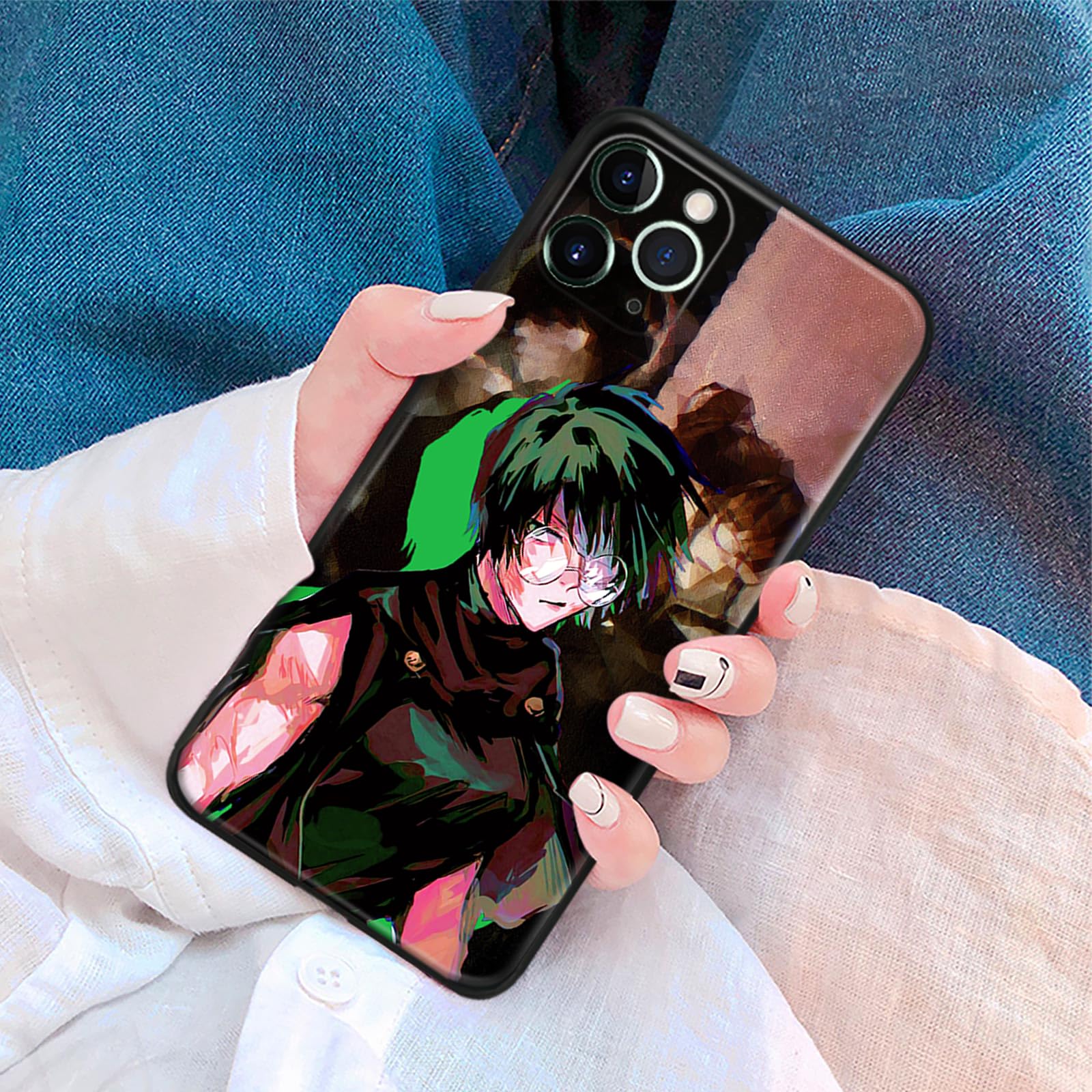 Amazon.com: Akatxezy Anime Case for iPhone 16 Pro, Black Soft TPU