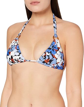 Seafolly Womens Slide Triangle Bikini Top Swimsuit with Ring Detail
