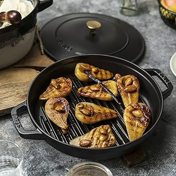 Amazon.com: STAUB Cast Iron Set 4-pc, Stackable Space-Saving