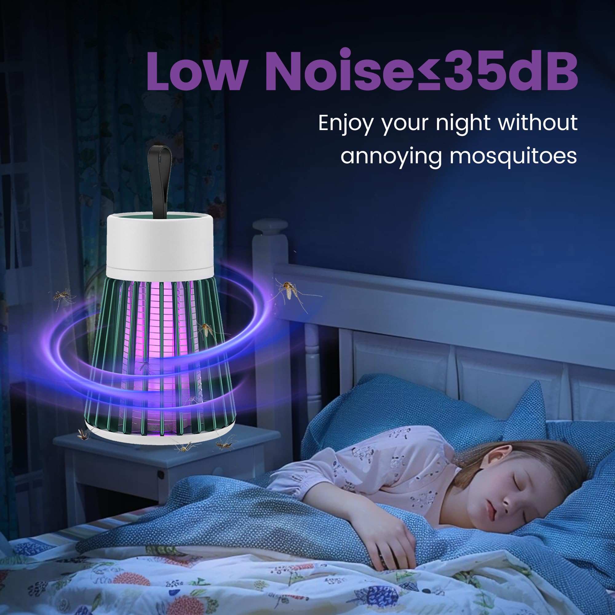 Bug Zapper Indoor Moskito Dunks Mückenzapper Fliegenfallen Outdoor Obst Fliegenfallen Tragbare Fliegende Insektenfalle für Terrasse Garten Zuhause Picknick Camping Grün