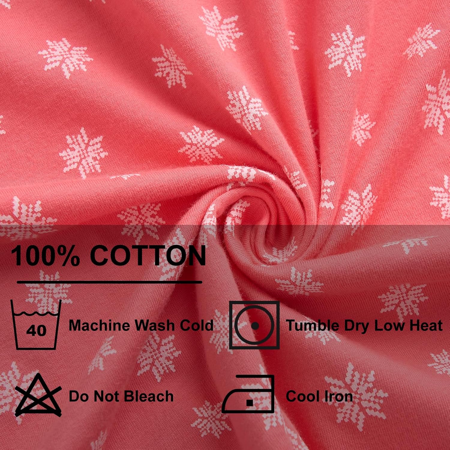 Keyocean Nightgowns for Women, Soft Cotton Comfy Lightweight Embroidered Long-sleeve Nightdress - Image 6