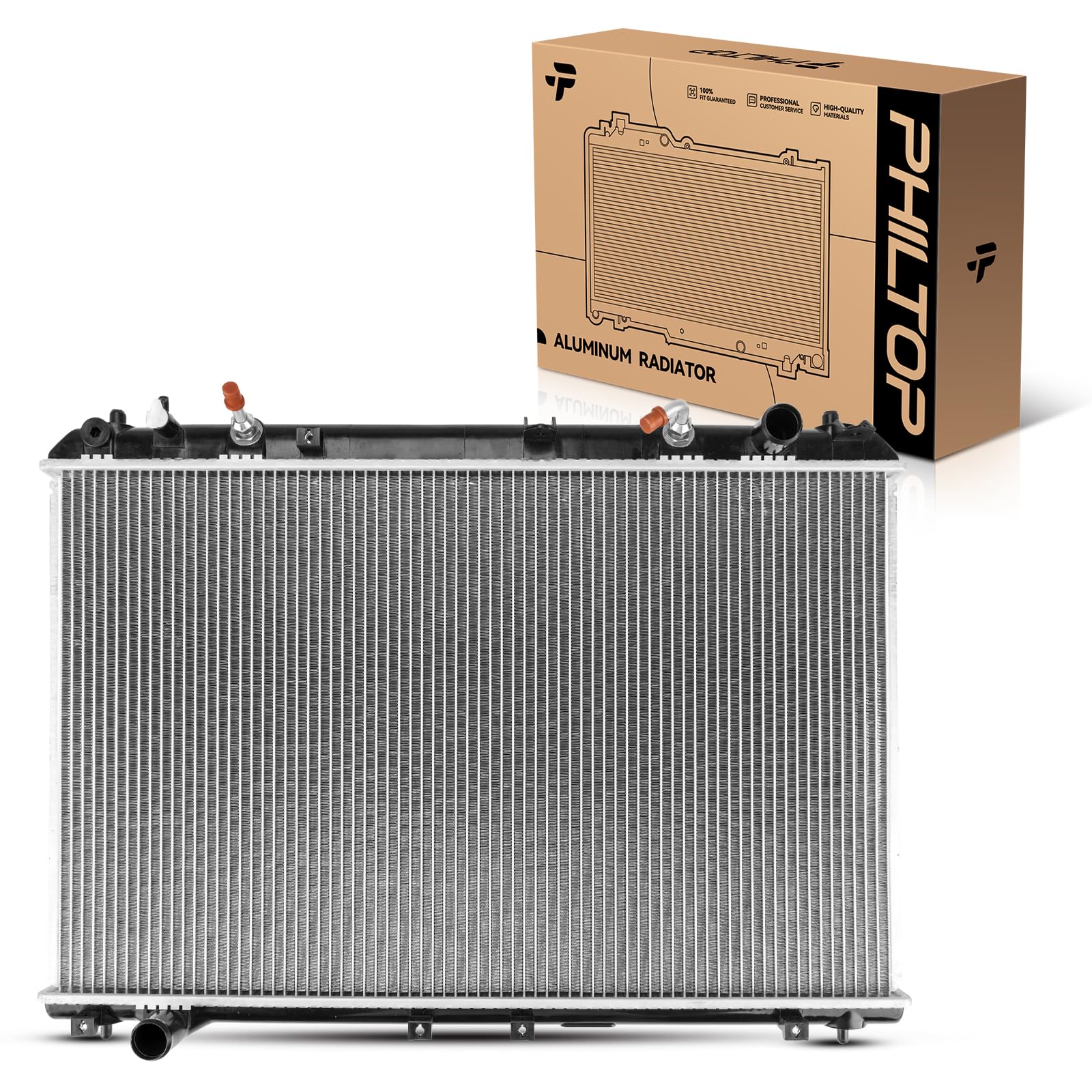 PHILTOP Automotive Replacement Engine Radiator for 1998-2003 Sienna Transmission Oil Cooler Included