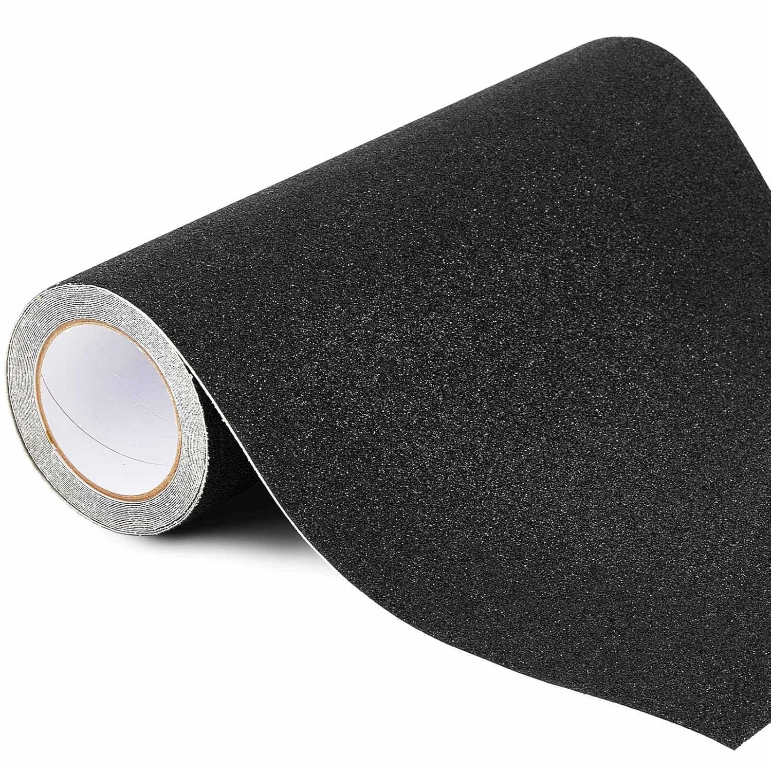Watersay 8 Inch X 20 ft Anti Slip Traction Tape Widen, Black Waterproof Non Skid Tape Durable Grip and Friction Stair Non Slip Strips Abrasive Adhesive for Stairs Steps Ramp Outdoor Indoor