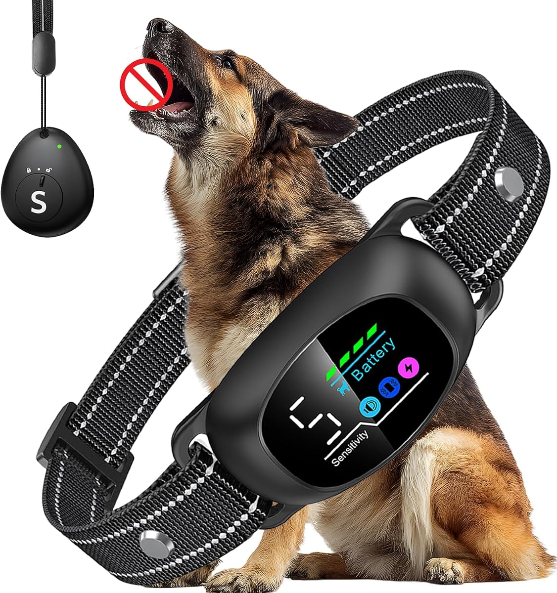 Bark Collar with Remote Tag & Auto Modes – Shock, Vibration, Tone | Adjustable Sensitivity | No False Triggers | Waterproof, Rechargeable, Humane Dog Training Collar for Small to Large Dogs