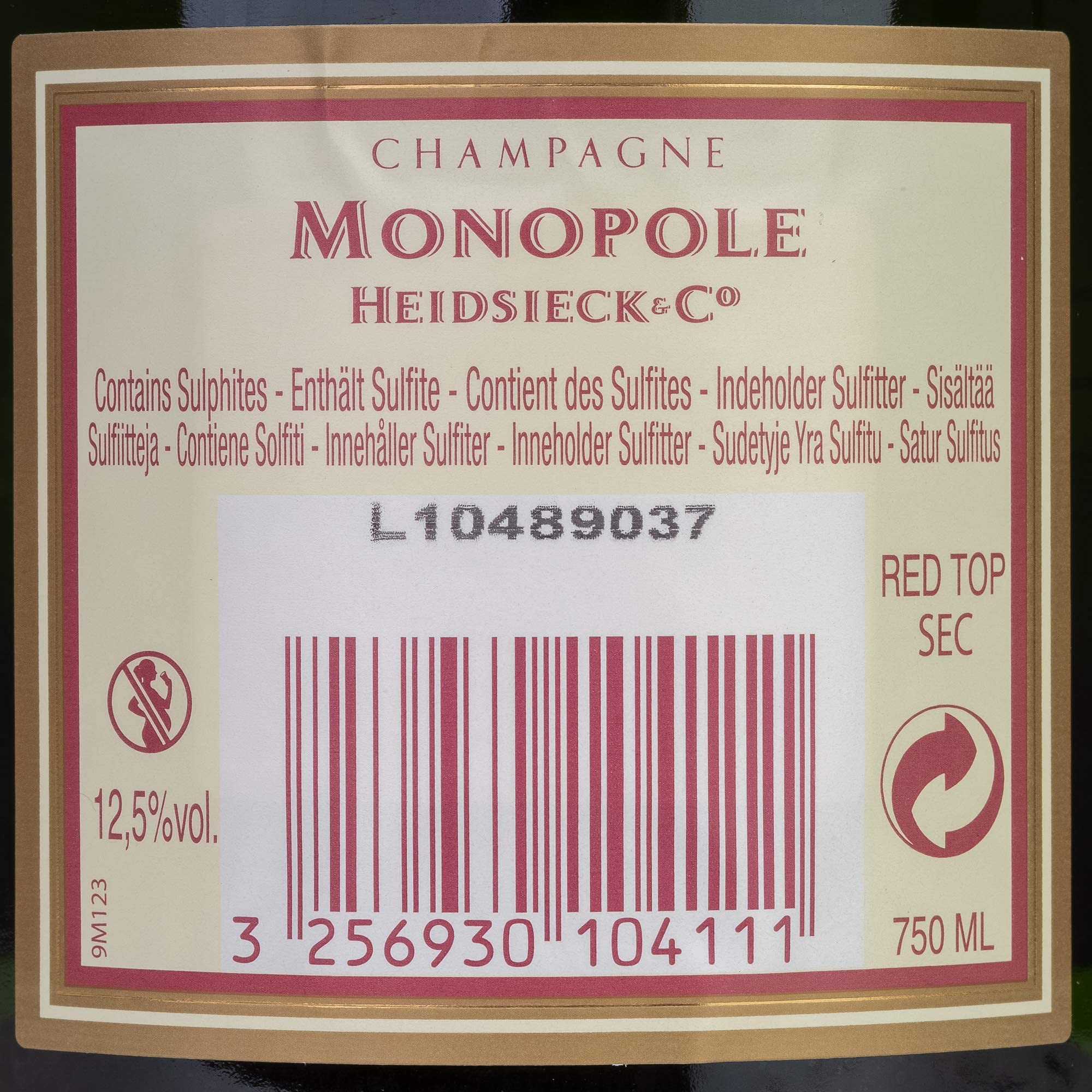 Heidsieck & Monopole Red Top Sec, 1er Pack (1 x 0.75 l)