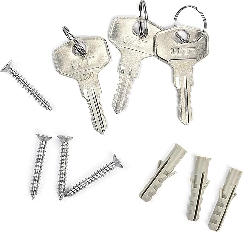 Miniatura 9 de AdirOffice Armario de almacenamiento de llaves con combinación y cerradura de llave, caja de llaves de acero montada en la pared con código, caja