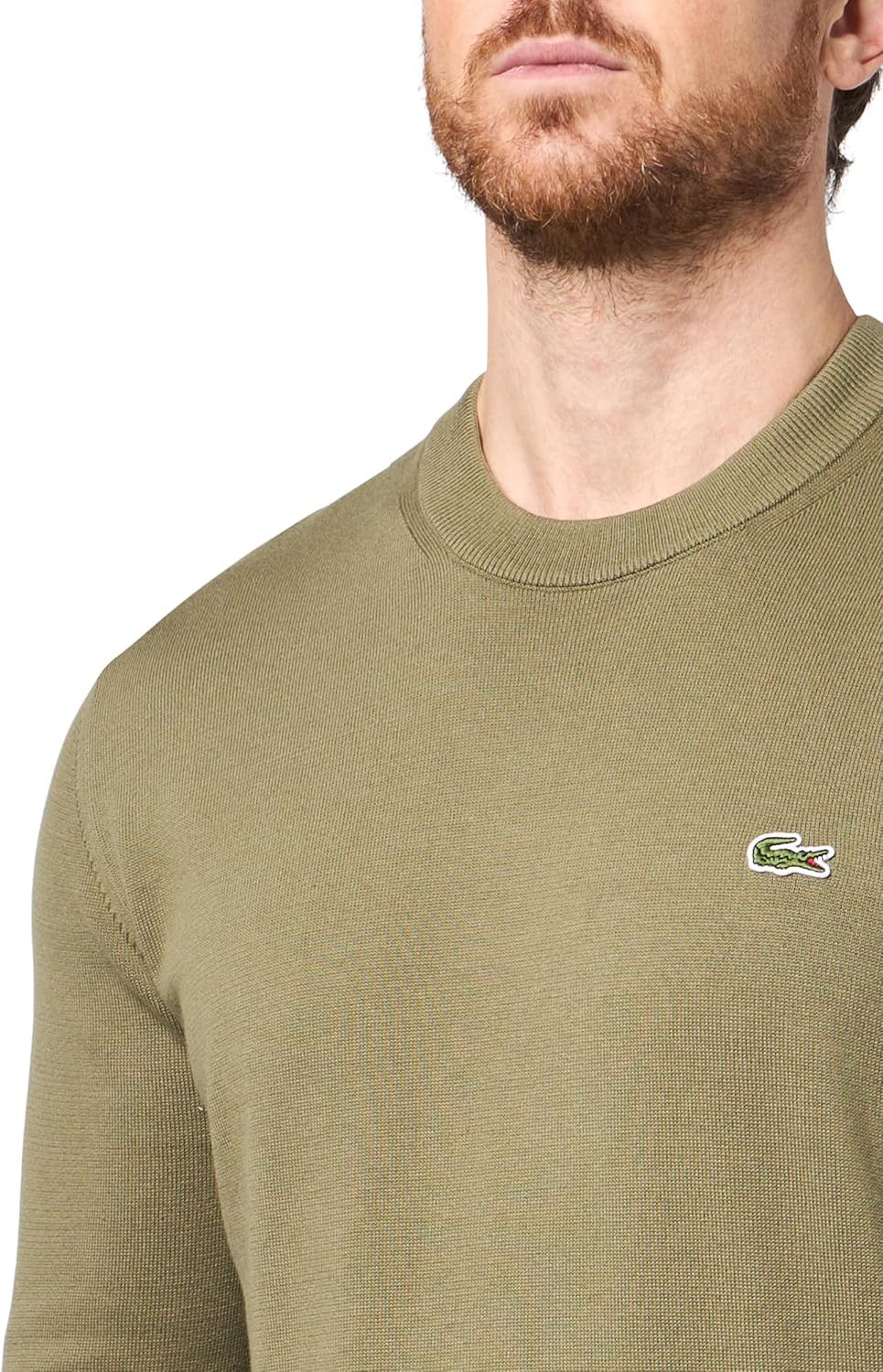 Lacoste Men's Monochrome Crew Neck Cotton Sweater - Image 3