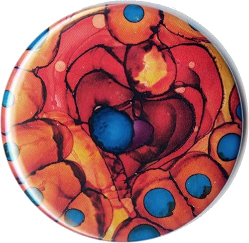 Heartbeat Flat Art Pocket Mirror