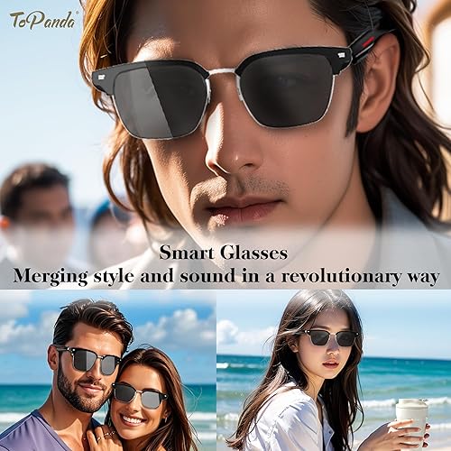 Miniatura 3 de Gafas de audio inteligentes (3ª generación), altavoces TWS de oído abierto con conectividad Bluetooth 5.0 para reuniones de juegos