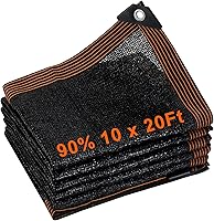 Vista 19 de Tela de sombra 40 % de 10 x 20 pies, cubierta de tela para jardín con ojales reforzados, red de protección solar duradera, protección contra