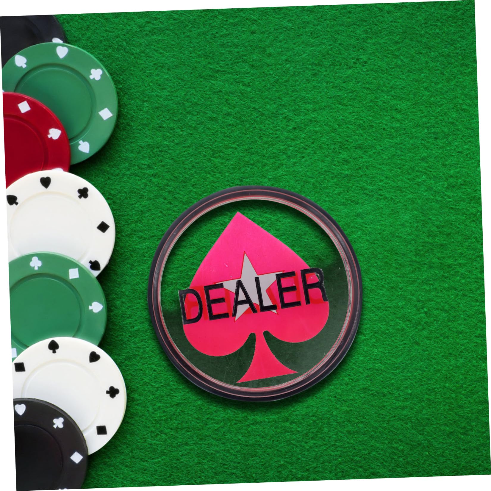 BESTonZON 3 Botones De Conteo De Cartas De Banquero para Póker Botones De Conteo De Fichas para Crupier De Póker Botones Pequeños De Doble Cara para Juego De Cartas De Acrílico