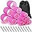Self Grip Rollers 30Pcs Set with 3 Sizes (6 Large, 6 Medium, 6 Small) and 12 Clips for Long, Medium, Short Hair Volume