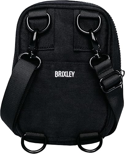 Miniatura 2 de Brixley Bolso Bandolera Cruzado Bolso de Viaje para Mujeres, Bolso Bandolera de 9 Bolsillos, Riñonera de 5 Posiciones Múltiples para Uso Diario y