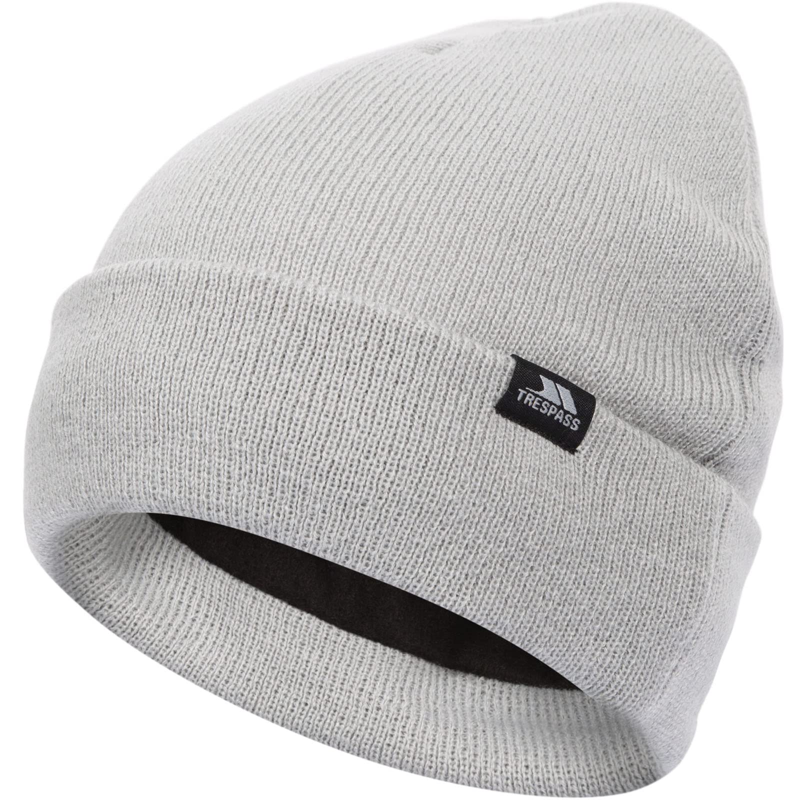 Trespass Unisex Storm Grey Adults Beanie Hat 3M Thinsulate Fleece Lined Littlebrook
