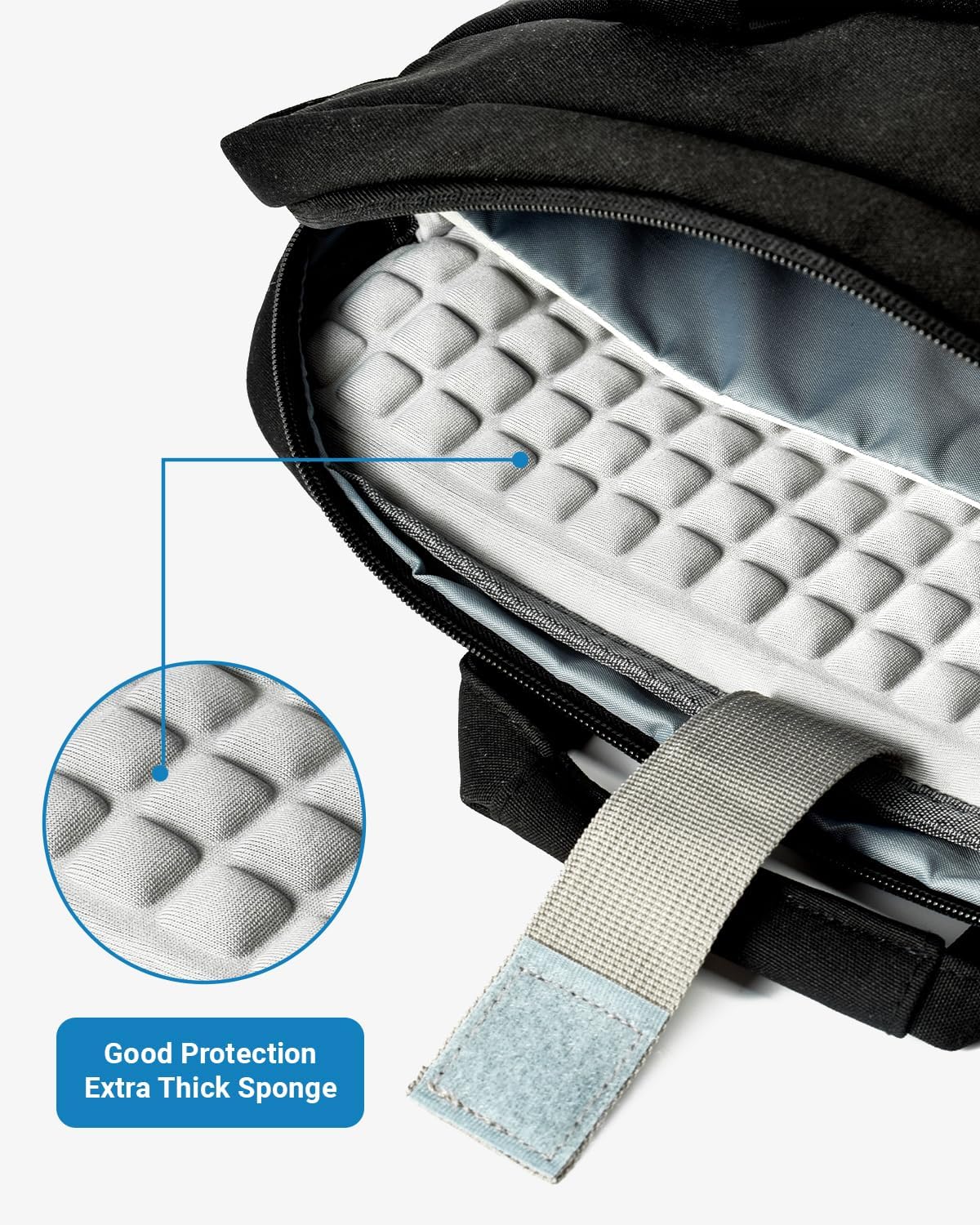 Laptop Messenger Bag with Zippers, Padded Protection, Adjustable Shoulder Strap