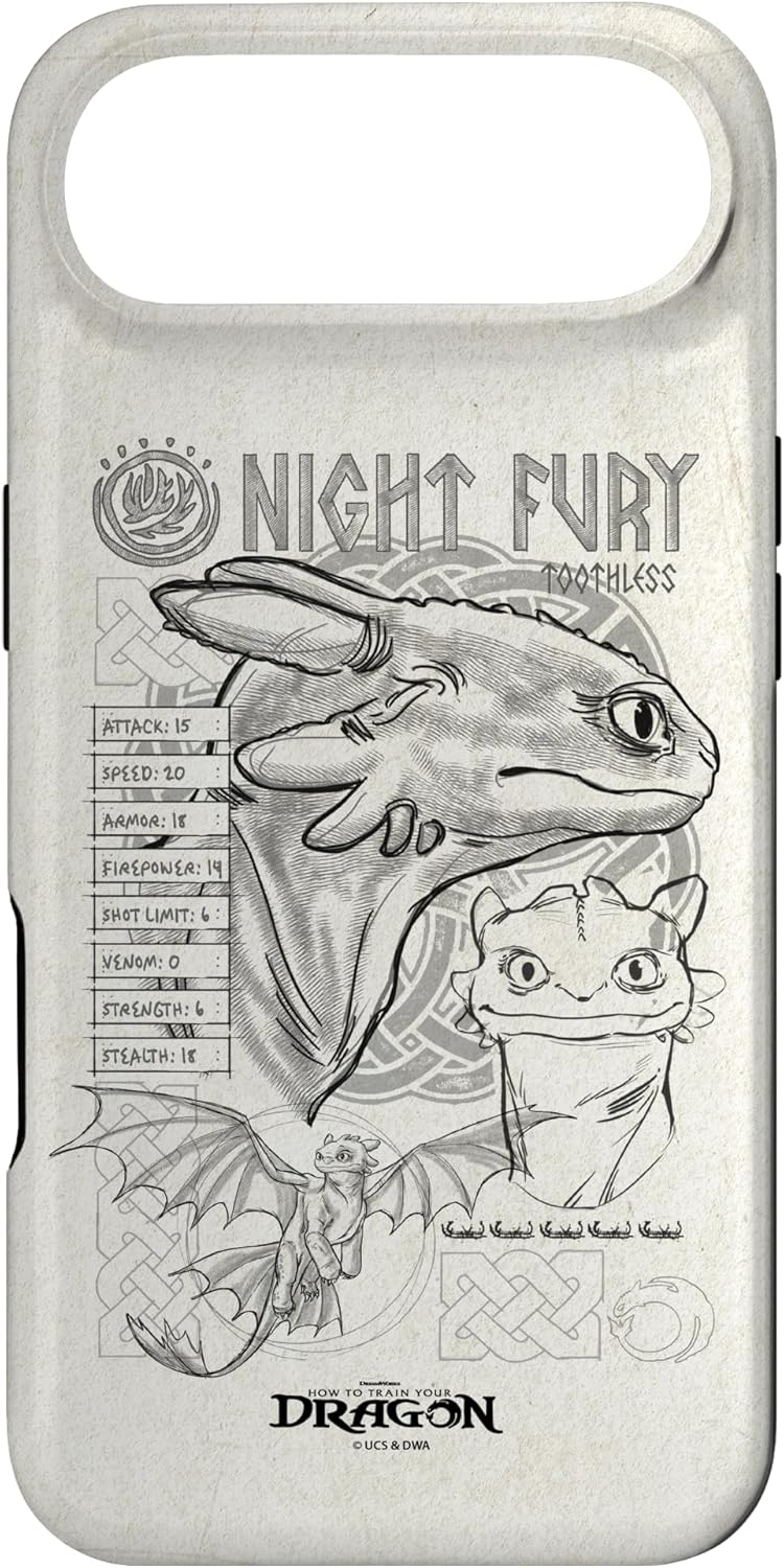 DreamWorks Dragons Night Fury Sketch Toothless Case for iPhone Air