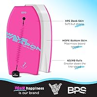 Vista 4 de Own the Wave Bodyboard 'Wave Weapon' para Todas las Condiciones de Olas - Ligera con Núcleo EPS Fondo Liso HDPE Bodyboards para Playa con Correa