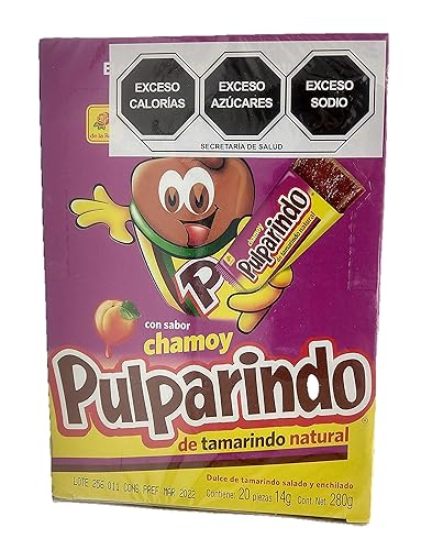 Pulparindo Caramelo de pulpa de tamarindo Chamoy 20 unidades