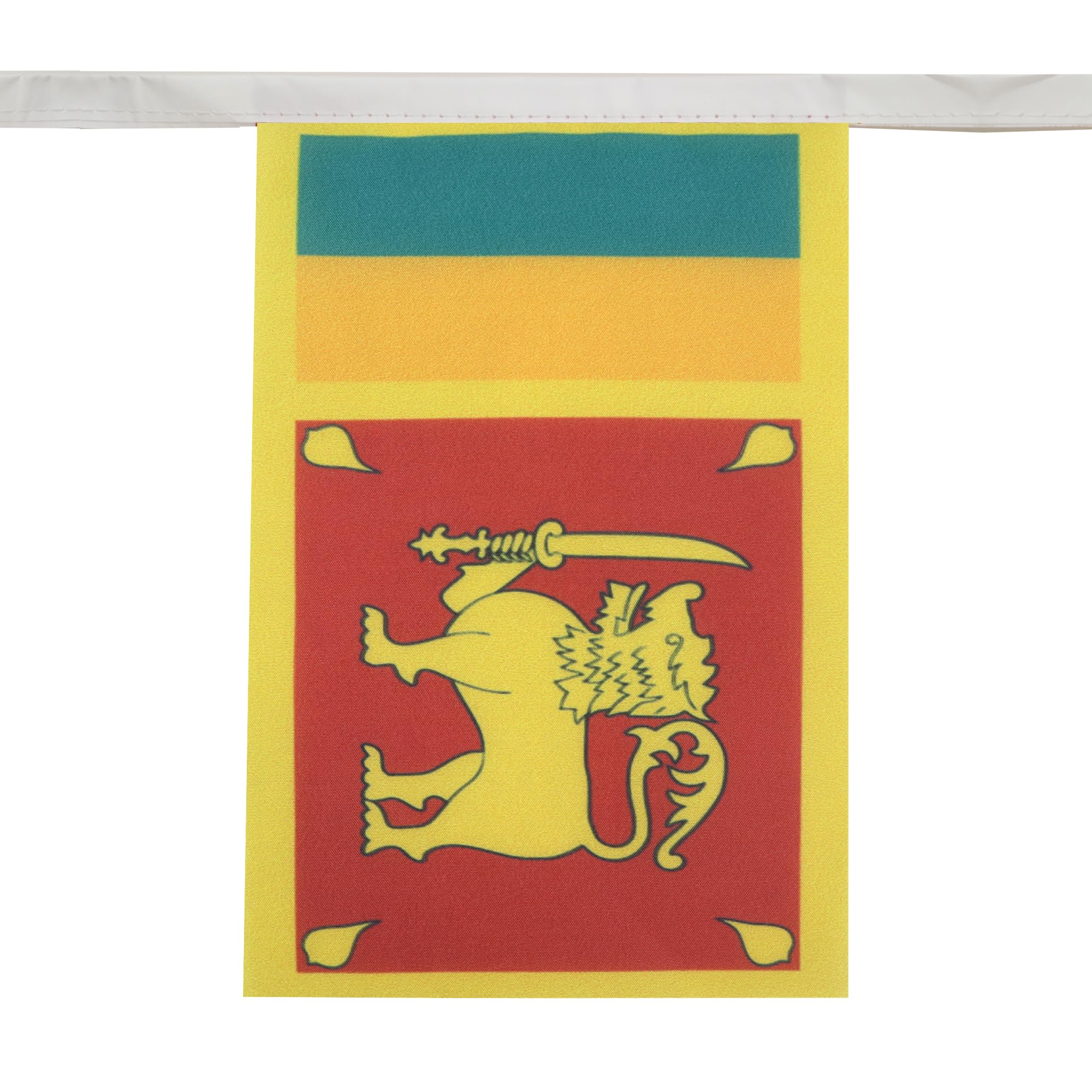 AZ FLAG Guirnalda 6 Metros, 20 Banderas de Sri Lanka 21x15 cm, Bandera Srilanqués 15 x 21 cm - Banderines — view 3