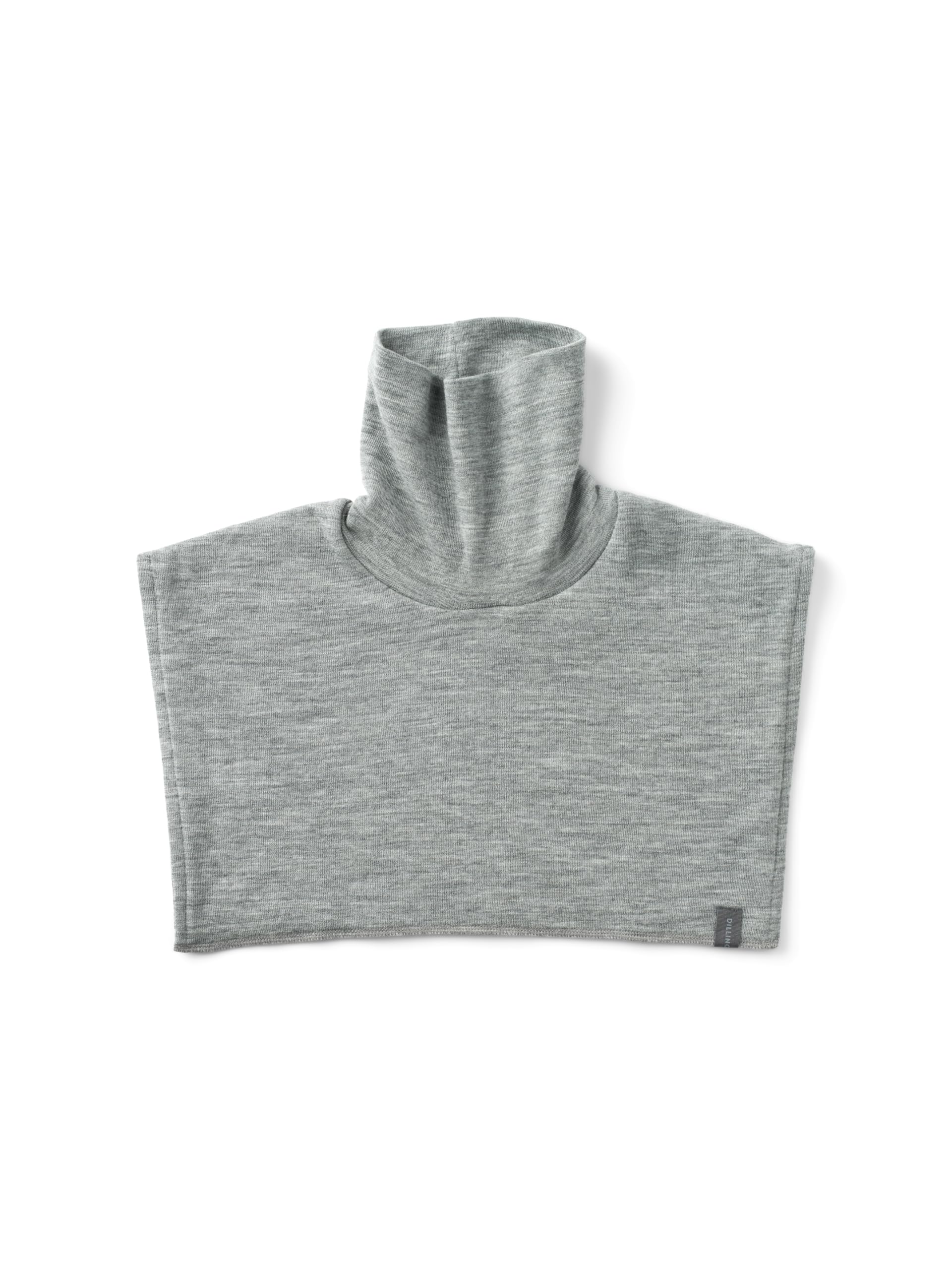 Dilling Men's Natural Merino Wool Neck Warmer, grey mixed, L