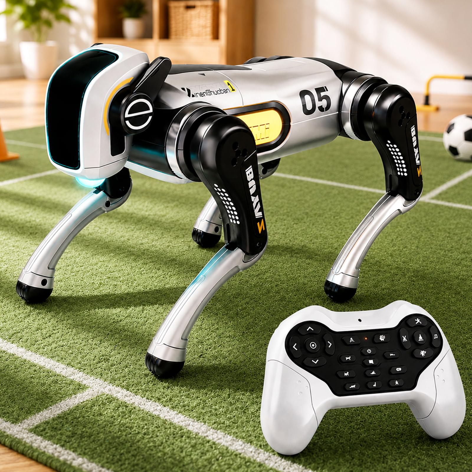 Perro robot inteligente (blanco)