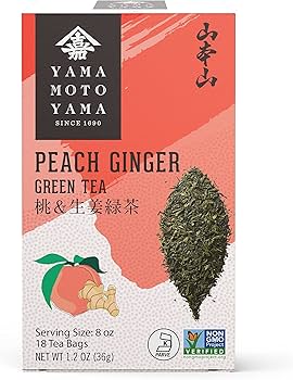たはまらやま Amazon.com : Yamamotoyama Peach Ginger Green Tea, 18 bags