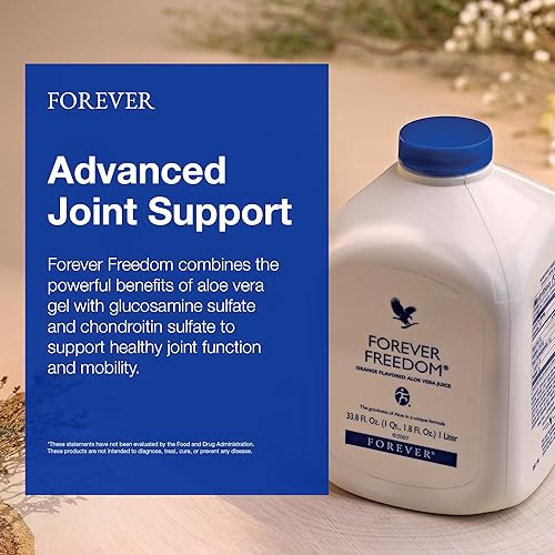 Miniatura 3 de Forever Living - Jugo de aloe vera con sabor a naranja Forever Freedom, 33.8 onzas líquidas (paquete de 1), con condroitina, glucosamina y jugo de
