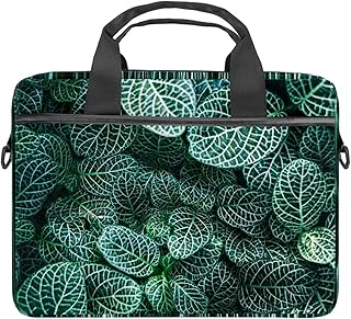Fogliame verde Foglie Borsa per computer portatile Borsa a tracolla Piccolo Laptop Tote Bags Valigetta Borse a tracolla Computer 13-14.5 pollici per uomini donne