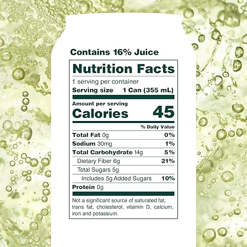 Miniatura 2 de OLIPOP Soda Prebiótica, Sabor Lima Limón, Paquete de Despensa Lleno de Prebióticos, Fibra y Botánicos, Sin Gluten, Vegano, Sin OMG, 12oz (12 Latas)