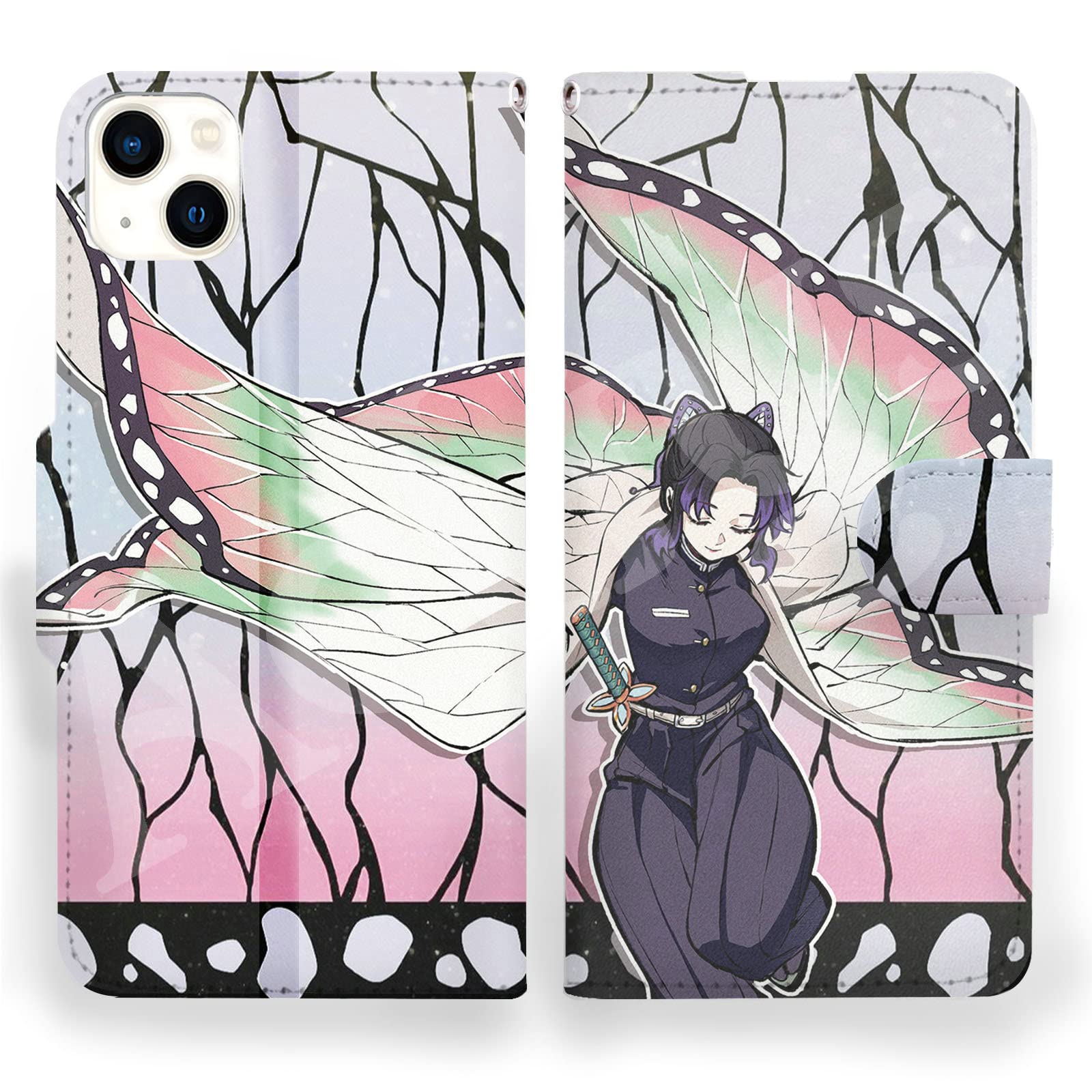 Amazon.co.jp: 鬼滅の刃 スマホケース 手帳型 iphone11pro ケース 手帳