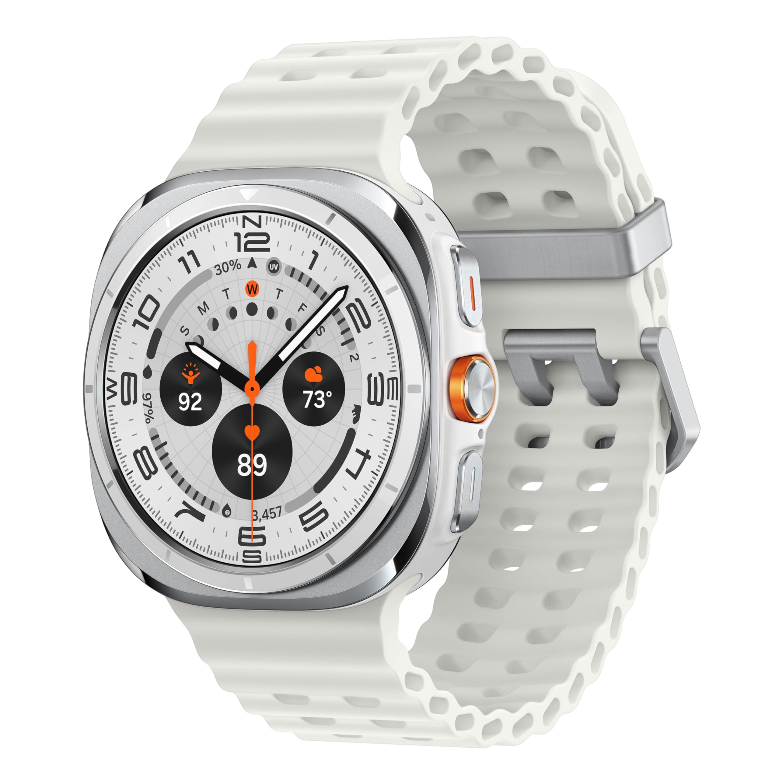 Samsung Galaxy Watch Ultra (2025) 47mm LTE Smartwatch, Titanium Casing, Advanced Sleep Coaching, Running Coach, Energy Score, Heart Rate Tracking, GPS, Titanium White [US Version, 2 Yr Warranty] Titanium White 47mm LTE Watch Ultra '25