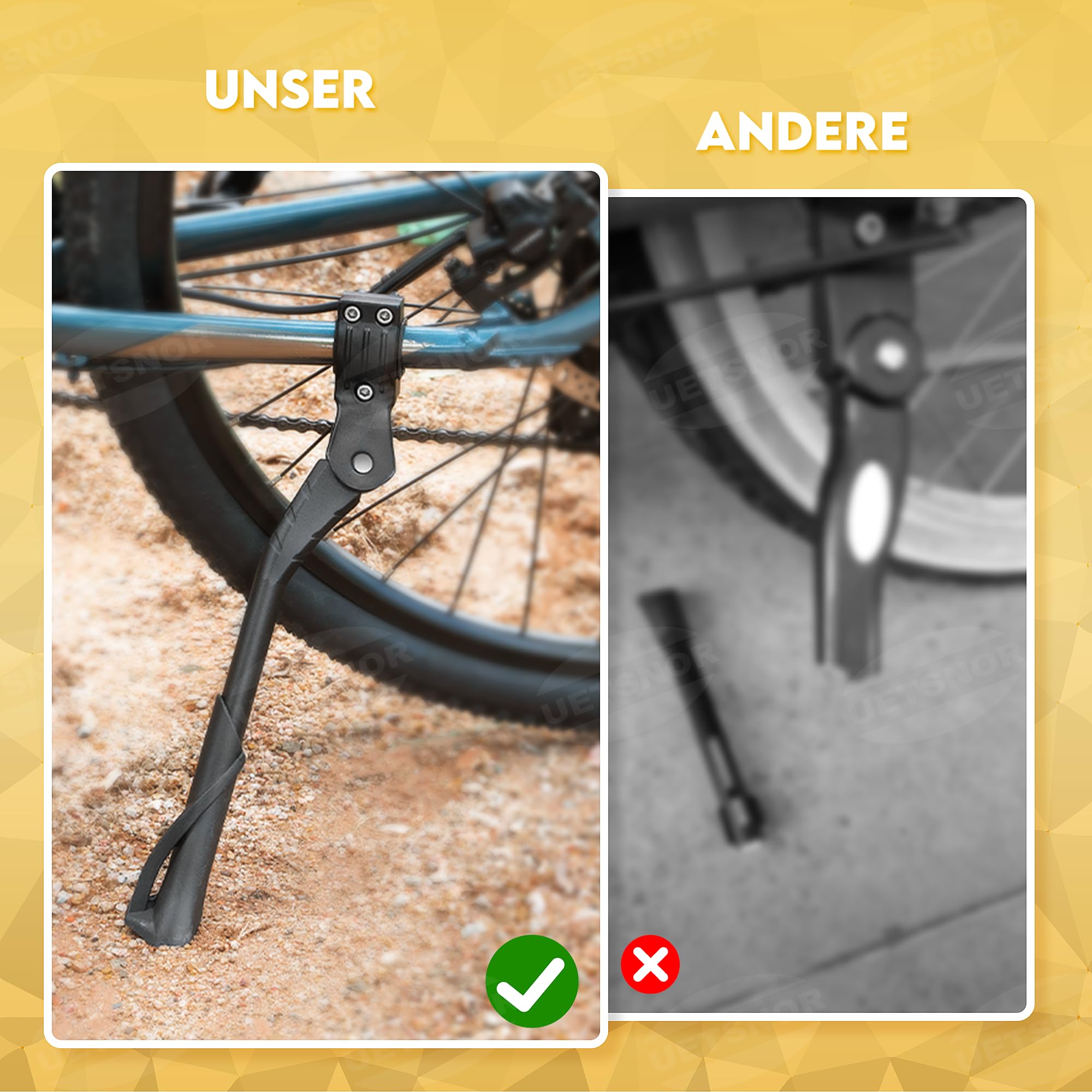 Universal Fahrradständer 24-29 Zoll - Höhenverstellbar Bis 40cm Mit Rutschschutz