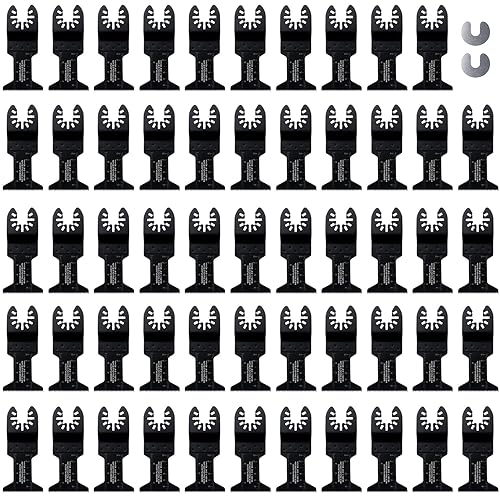 COMOWARE 55 hojas de sierra oscilantes  Cuchillas oscilantes universales profesionales de 1-34 pulgadas, cuchillas multiherramienta, herramienta