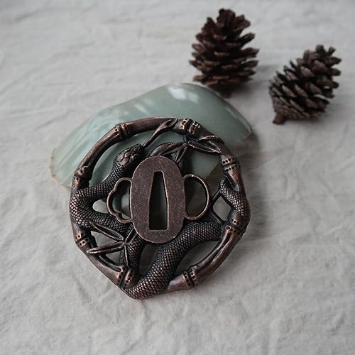 Miniatura 6 de Japanese Samurai Sword Koshirae  Tsuba Alloy 001-019