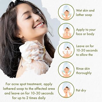 Erbaid Tea Tree Oil Soap Bar for Face & Body, 4oz All Natural Remedy Skin Cleanser Pure Essential Oil Infused Skincare Cleansing Soap for Dirt & Acne - Tea Tree Face & Body Wash Made in USA