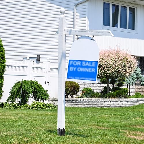 Miniatura 7 de Insaga Pico decorativo de base de poste de 4 x 4, espiga de tierra resistente para poste de valla de buzón, base de soporte de poste de valla de