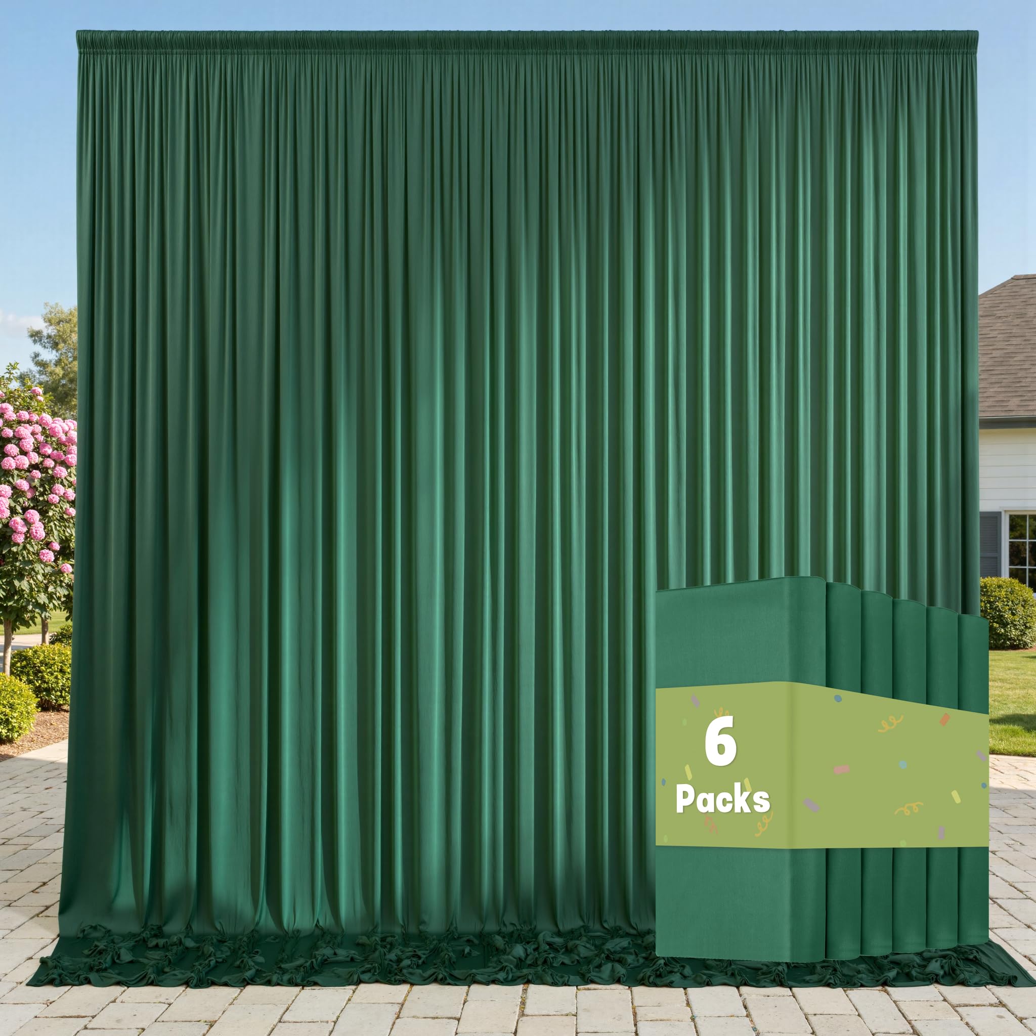 Amazon | 30フィート x 10フィート しわになりにくいハンターグリーン