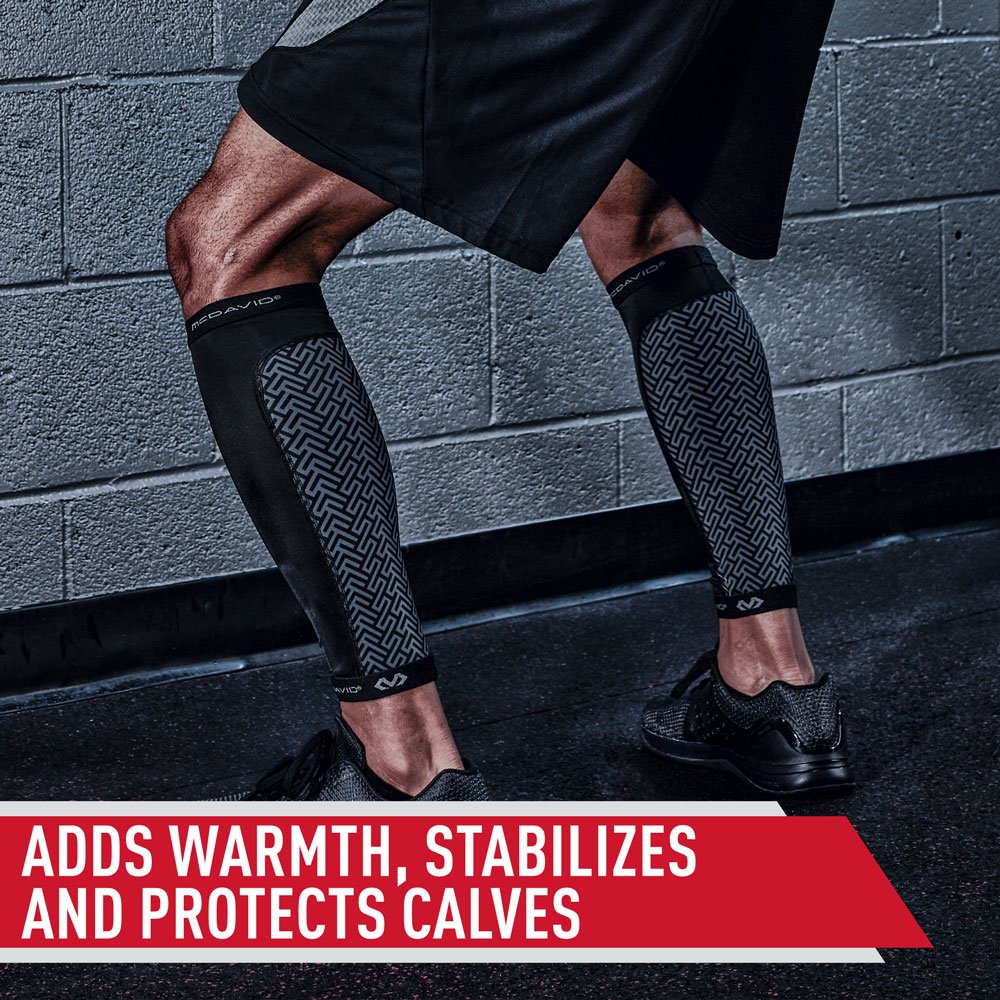 Manga Pierna Mcdavid HEX Force - Protección Rodilla Jóvenes, Negro