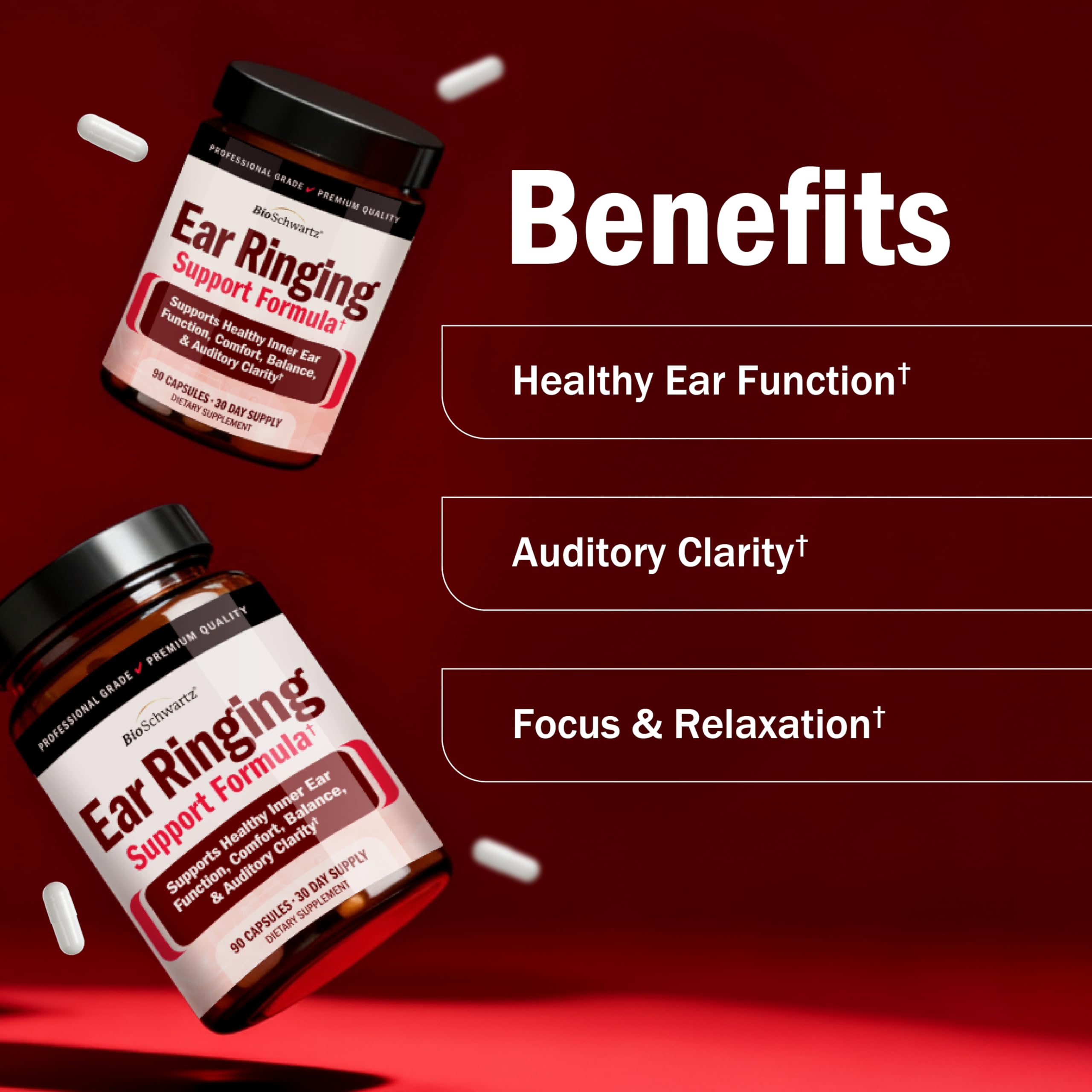 Ear Ringing Support Supplement - 90 Capsules — Amazon image 4